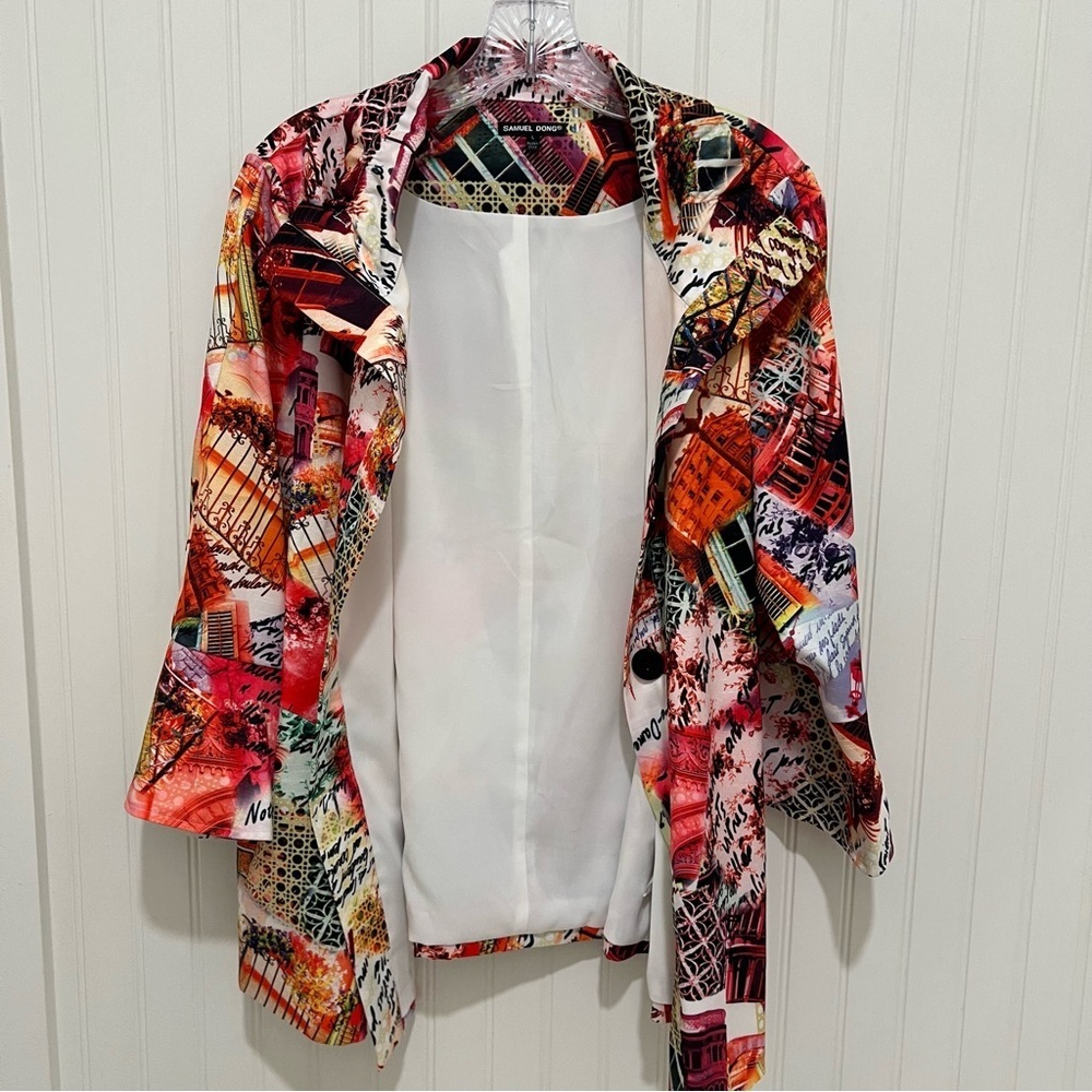 Samuel Dong Colorful Patterned Jacket - Picture 8 of 8
